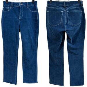 NYDJ Not Your Daughters Jeans Blue Velvet Pants Size 4